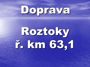 Transport Berounka - Roztoky r.km 63,1