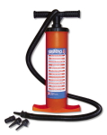 Double action hand pump in drybag